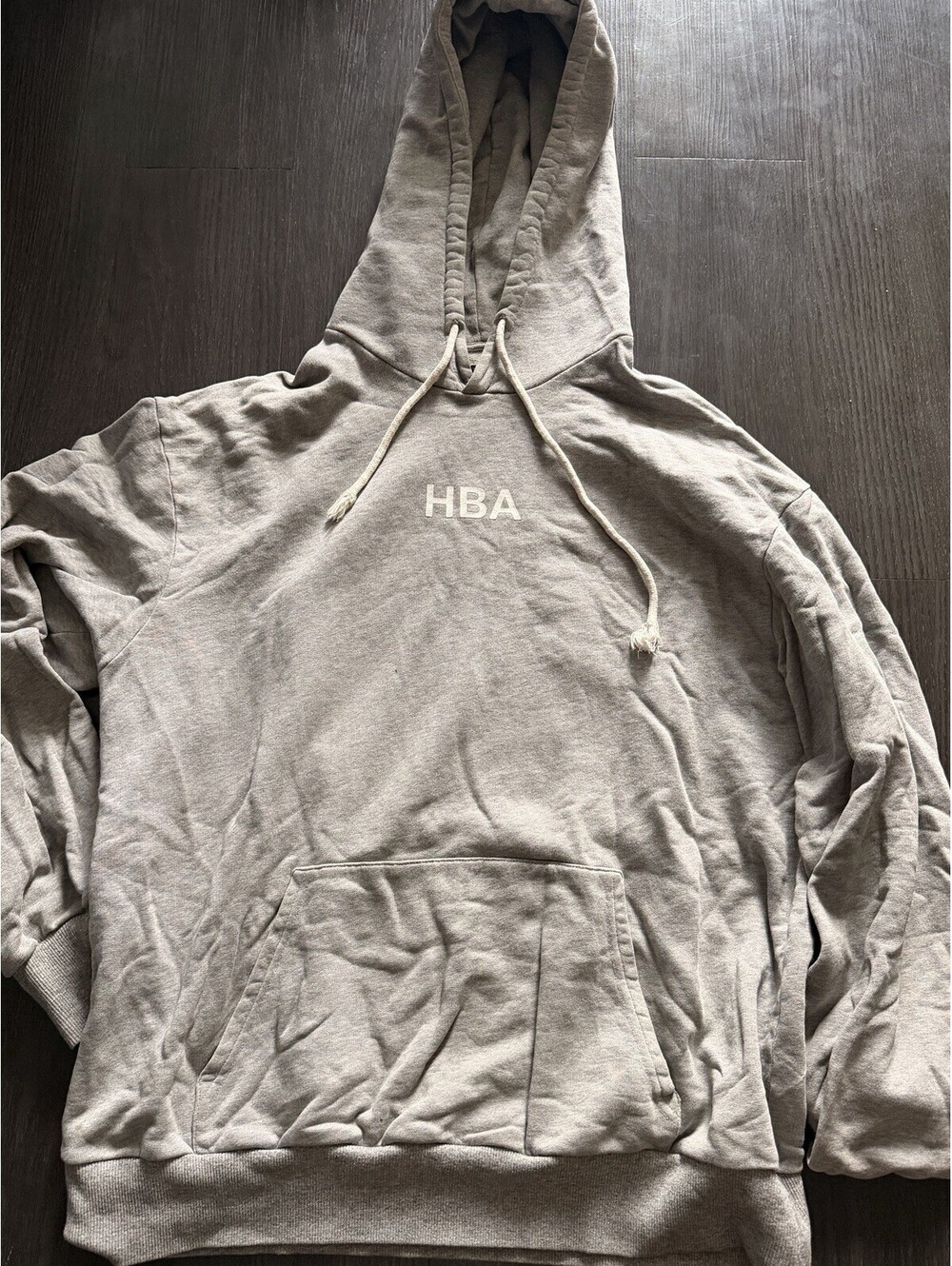 Archival Hood By Air HBA CCTV Camera Graphic Hoodie Taupe Grey Shayne Oliver